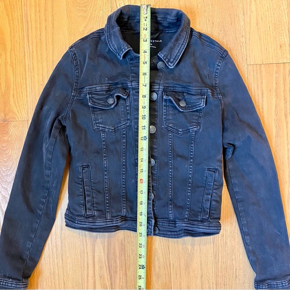Aeropostale Black Denim Jacket - Picture 5 of 8